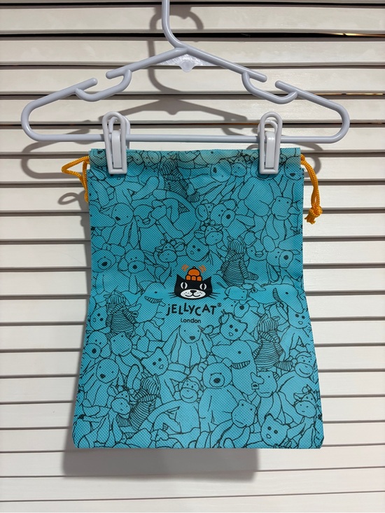 Jellycat Other - Jellycat Teal Drawstring Pouch with Yellow Cord